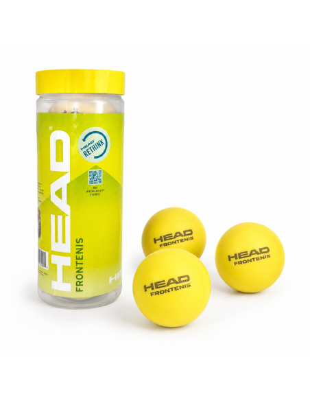 Bote de 3 pelotas de frontenis head