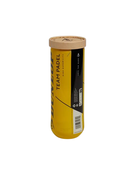 Pelotas Padel Dunlop Team Padel Bote de 3 Pelotas Duraderas-60155