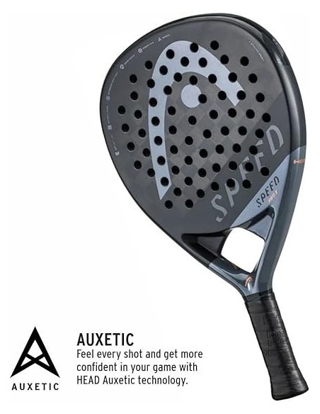 Pala Pádel Head Speed Pro X 2023 Negra y Gris Oscuro Ligera- 221043