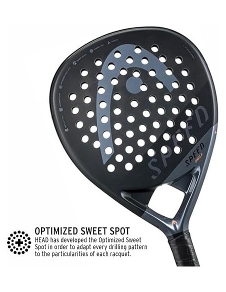 Pala Pádel Head Speed Pro X 2023 Negra y Gris Oscuro Ligera- 221043