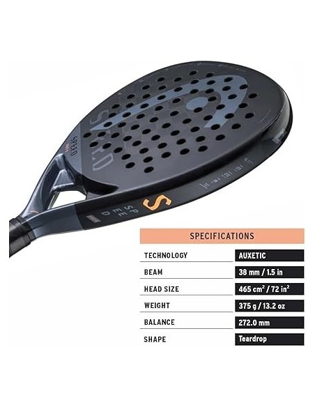 Pala Pádel Head Speed Pro X 2023 Negra y Gris Oscuro Ligera- 221043