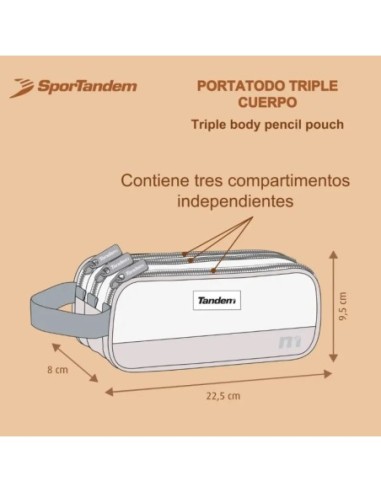 Portatodo Tandem Triple Miro | Organización escolar