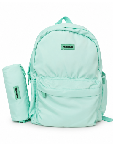 Mochila Tandem Turquesa | Escolar adaptable a carro