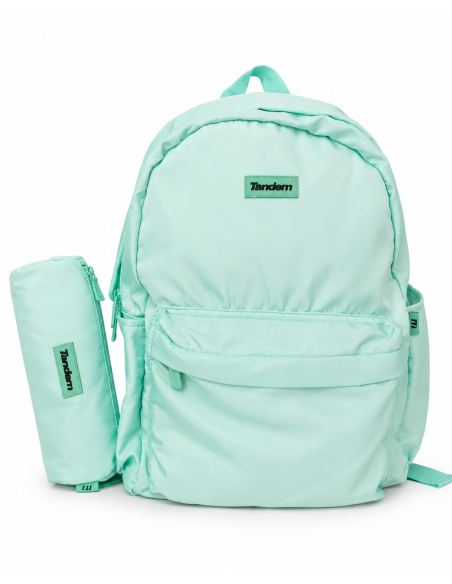 Mochila Tandem Turquesa | Escolar adaptable a carro