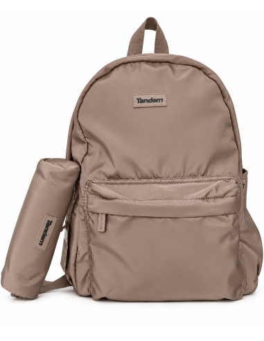 Mochila Tandem Marrón | Resistente para colegio