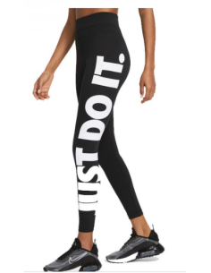 Leggings Mujer Nike Negros de Tiro Alto y Tela Suave