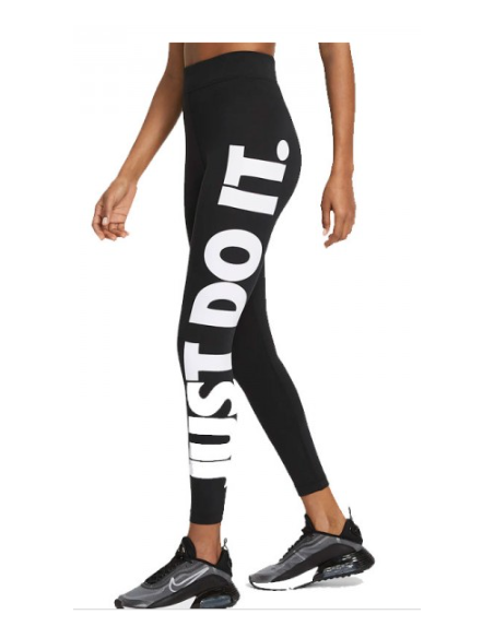 Leggings Mujer Nike Negros de Tiro Alto y Tela Suave