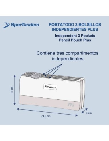 VCF 2026 PORTATODO 3 BOLSAS INDEPENDIENTES PLUS | Estuche Escolar