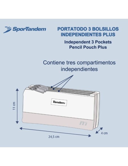 VCF 2026 PORTATODO 3 BOLSAS INDEPENDIENTES PLUS | Estuche Escolar