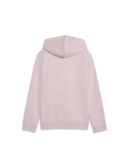 Sudadera PUMA ESS Script Glitter Fleece Niña Rosa.