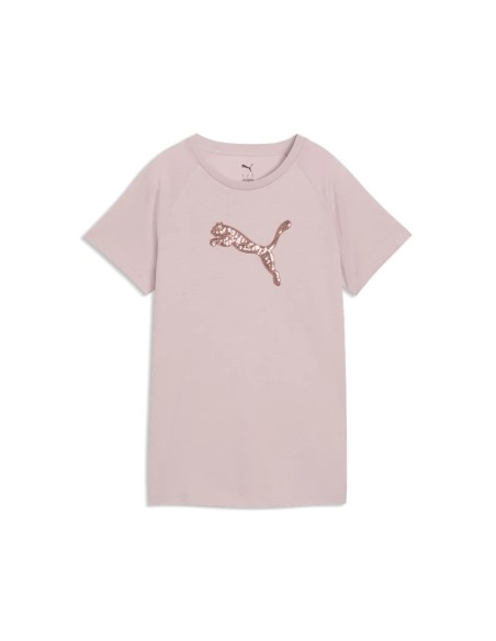 Camiseta PUMA ESS Sequins Mujer Rosa.