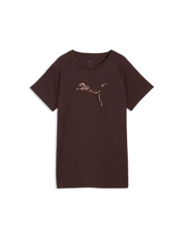 Camiseta PUMA ESS Sequins Mujer Verde.