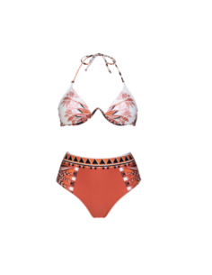 Bikini con aro y talle alto Dolores Cortés | Lujo