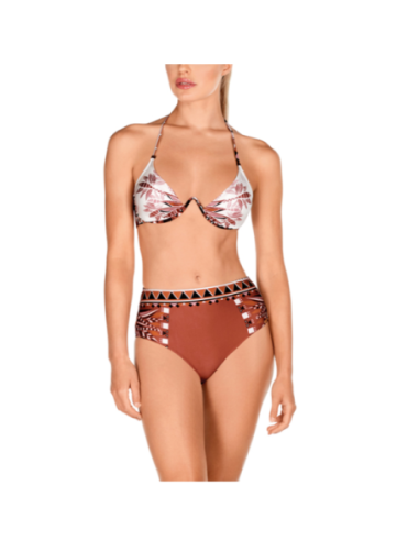 Bikini con aro y talle alto Dolores Cortés | Lujo